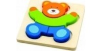 Wooden and pegged puzzles